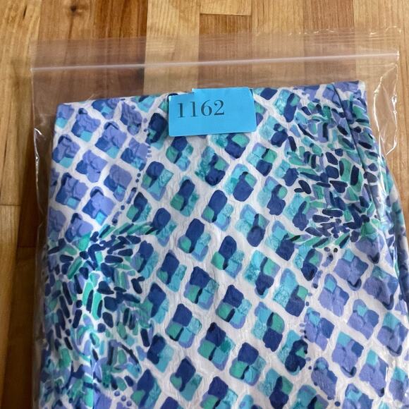 Lilly Pulitzer Kelly Skinny Ankle Pants Toe‎ In Engineered Pineapple Print Sz 8 - Picture 9 of 9